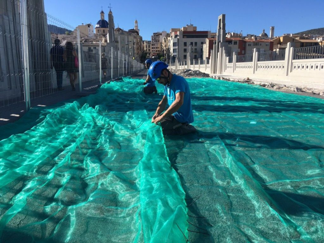COLOCACIÓN DE REDES DE SEGURIDAD EN EL PUENTE DE SAN JORGE